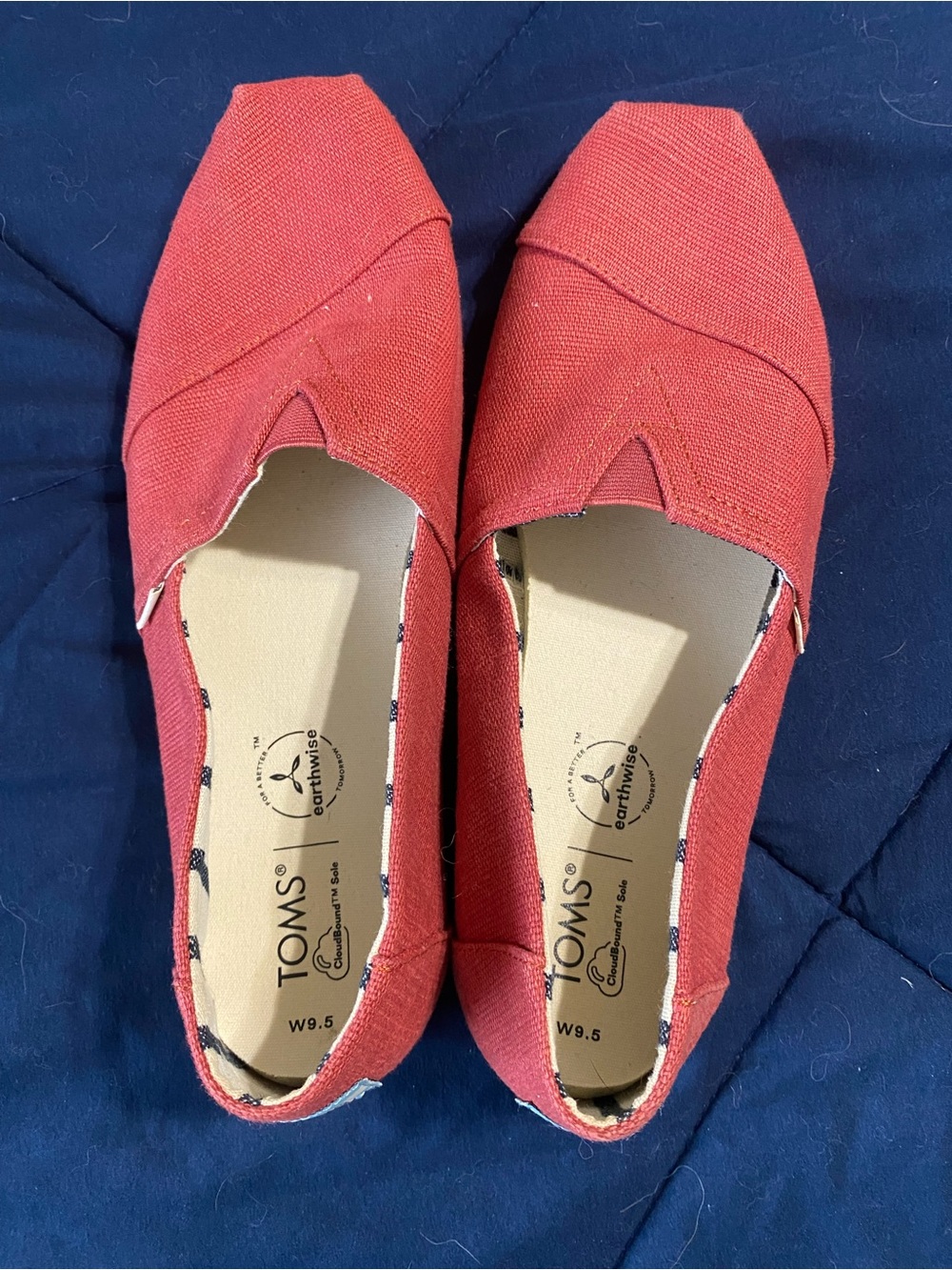 TOMS Women’s Classic Slip-On in Red Canvas